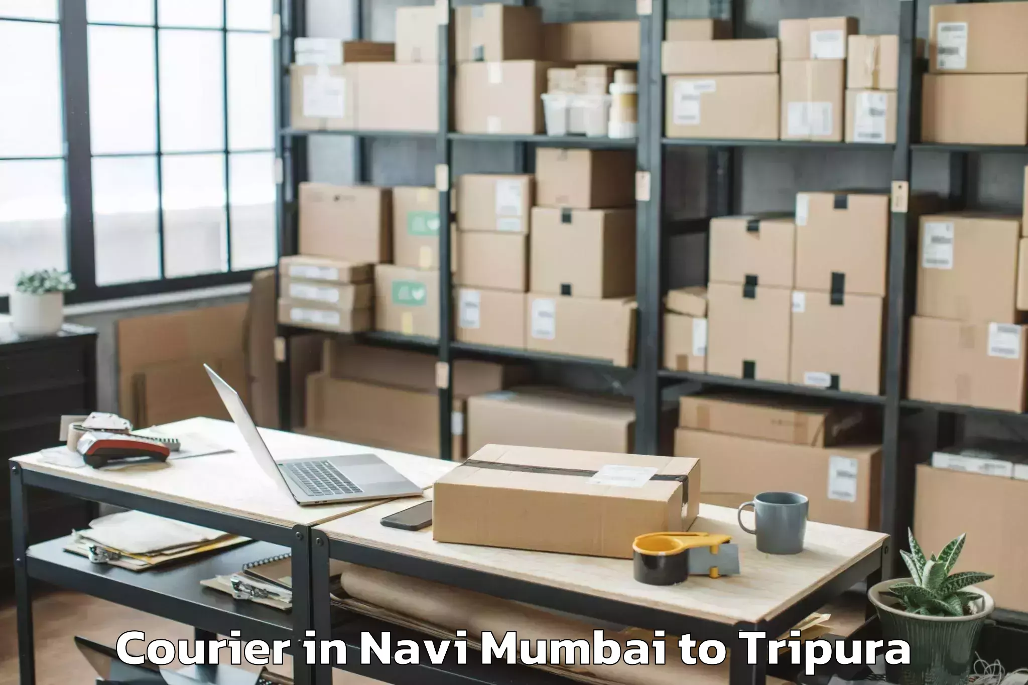 Efficient Navi Mumbai to Aambasa Courier